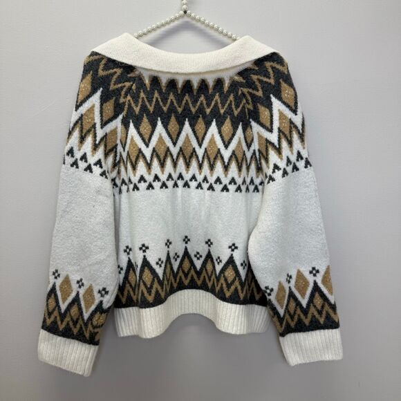 CeCe Boxy Fair Isle Sweater - Picture 8 of 8